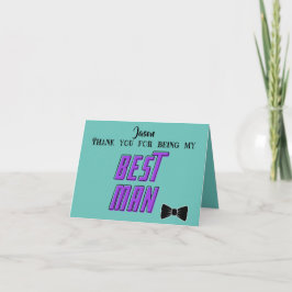 Danke, dass du mein Trauzeuge bist! bearbeitbar Dankeskarte