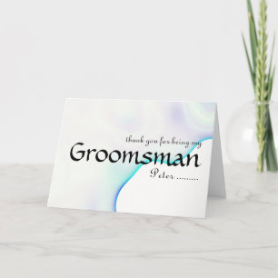 Danke, dass du mein Trauzeuge bist. Dankeskarte