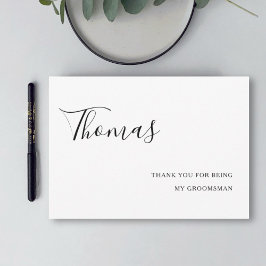 Danke, dass du mein Trauzeuge Hochzeit modern Dankeskarte