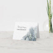 Danke, dass du mein Trauzeuge Snow Forest bist Dankeskarte (Vorderseite)