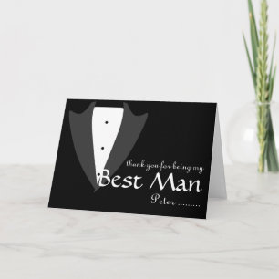 Danke, dass du mein Trauzeuge Tuxedo bist Dankeskarte