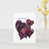 Danke, dass du mein valentiner Freund bist Karte (Gelbe Blume)