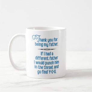 "Danke, dass du mein Vater bist" Funny Kaffeetasse