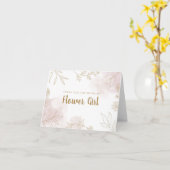 Danke, dass du meine Blumen-Mädchen-Hochzeitskarte Karte (Gelbe Blume)