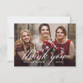 Danke, dass du meine Bridesmaid-Fotokarte bist Einladung (Vorderseite)