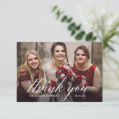 Danke, dass du meine Bridesmaid-Fotokarte bist Einladung (Stehend Vorderseite)