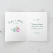 Danke, dass du meine Bridesmaid-Kaktus & Sukkulati Dankeskarte (Innenseite)