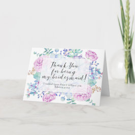 Danke, dass du meine Bridesmaid-Karte-Sukkulenten Dankeskarte