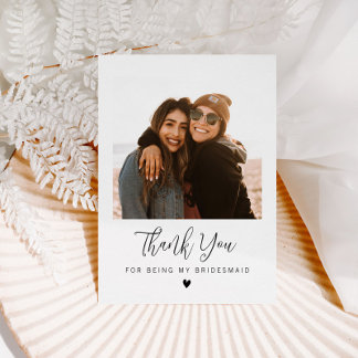 Danke, dass du meine Bridesmaid-Karte warst Postkarte