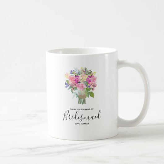 Danke, dass du meine Bridesmaid Personalisiert bis Kaffeetasse (Rechts)
