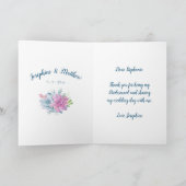 Danke, dass du meine Bridesmaid-Sukkuline bist Dankeskarte (Innenseite)