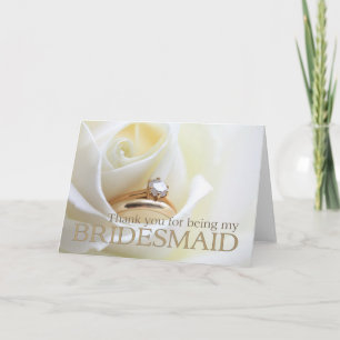Danke, dass du meine Bridesmaid warst Dankeskarte