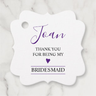 Danke, dass du meine Bridesmaid warst Geschenkanhänger
