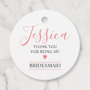 Danke, dass du meine Bridesmaid warst Geschenkanhänger