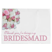 Danke, dass du meine Bridesmaid warst Große Geschenktüte (Rückseite)