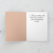 Danke, dass du meine Bridesmaid warst Karte (Innenseite)