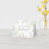 Danke, dass du meine Bridesmaid Wedding Card bist Karte (Gelbe Blume)