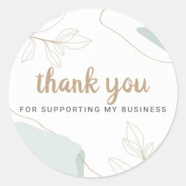 Danke, dass du meine Business-Aufkleber unterstütz Runder Aufkleber