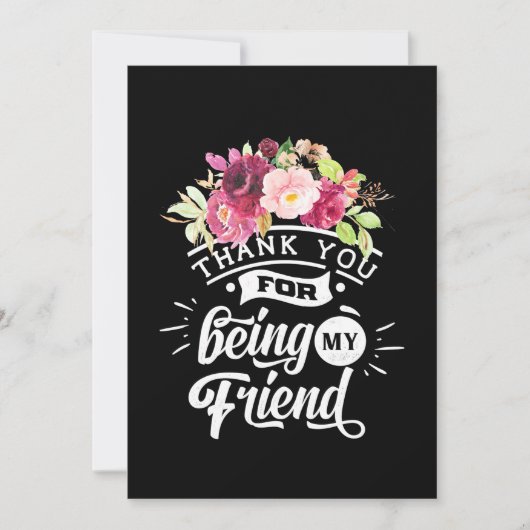 Danke, dass du meine Freunde bist Einladung (Vorderseite)