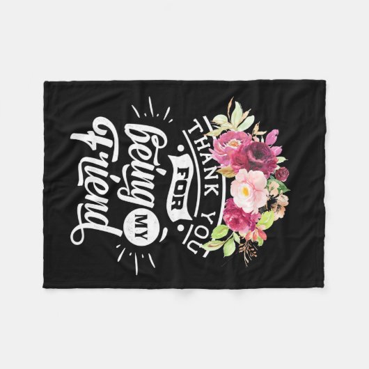 Danke, dass du meine Freunde bist Fleecedecke (Vorderseite (Horizontal))