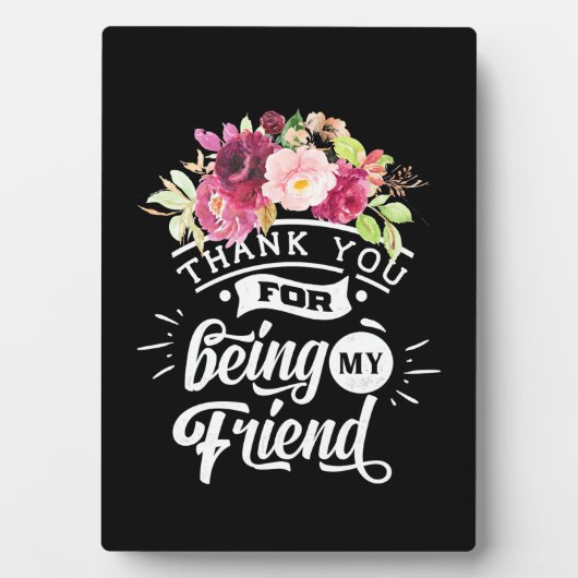 Danke, dass du meine Freunde bist Fotoplatte (Vorderseite)