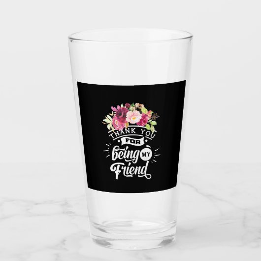 Danke, dass du meine Freunde bist Glas (Vorderseite)