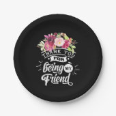 Danke, dass du meine Freunde bist Pappteller (Vorderseite)