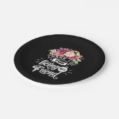 Danke, dass du meine Freunde bist Pappteller (Schrägansicht)