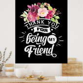 Danke, dass du meine Freunde bist Poster (Küche)