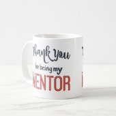 Danke, dass du meine Mentorin-Tasse bist Kaffeetasse (Vorderseite Links)