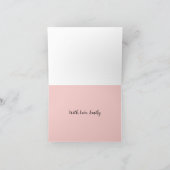 Danke, dass du meine Mutter bist, danke Karte (Innenseite)