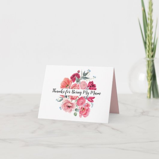 Danke, dass du meine Mutter bist, danke Karte (Vorderseite)