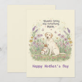 Danke, dass du meine Mutter bist Einladung (Vorne/Hinten)