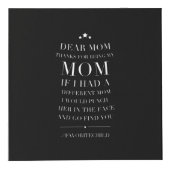 Danke, dass du meine Mutter zum Abendessen lustige Würfel (Vorderseite)