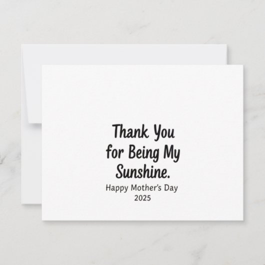 Danke, dass du meine Sonnenschein-Mama Geschenke g Einladung (Vorderseite)