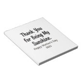 Danke, dass du meine Sonnenschein-Mama Geschenke g Notizblock (angewinkelt)