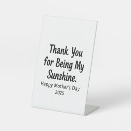 Danke, dass du meine Sonnenschein-Mama Geschenke g Sockelschild