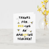 Danke, dass du meine Teacher School Card geschickt Karte (Gelbe Blume)