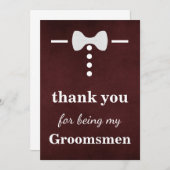 Danke, dass du meine Trauzeugen bist Dankeskarte (Vorne/Hinten)