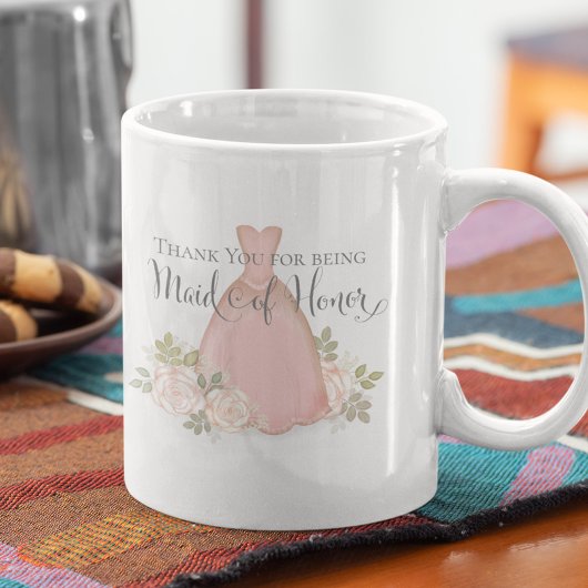 Danke, dass du meine Trauzeugin Blush Pink bist Kaffeetasse