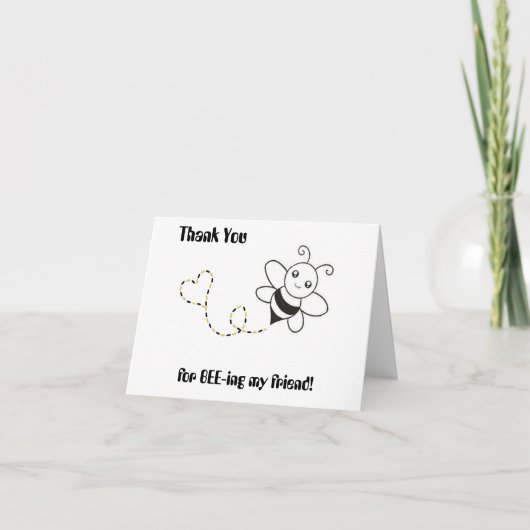 Danke, dass du meinen Freund benommen hast! Dankeskarte (Vorderseite)