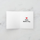 Danke, dass du meinen Hintern abgewischt hast und Karte (Innenseite)