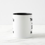 Danke, dass du meinen Kack abgeholt hast Tasse (Zentrum)