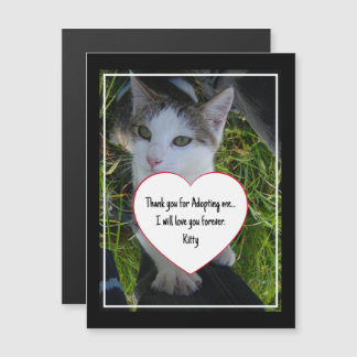 Danke, dass du mich adoptiert hast... Liebe für im Magnetkarte
