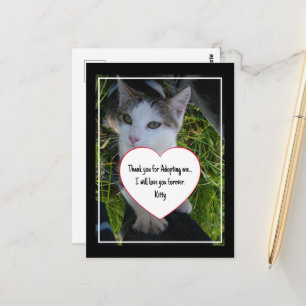 Danke, dass du mich adoptiert hast..werde dich für postkarte