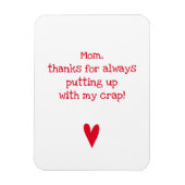 Danke, dass du mich begleitet hast - Funny Mother  Magnet (Vertikal)