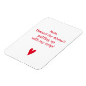 Danke, dass du mich begleitet hast - Funny Mother  Magnet (Linke Seite)