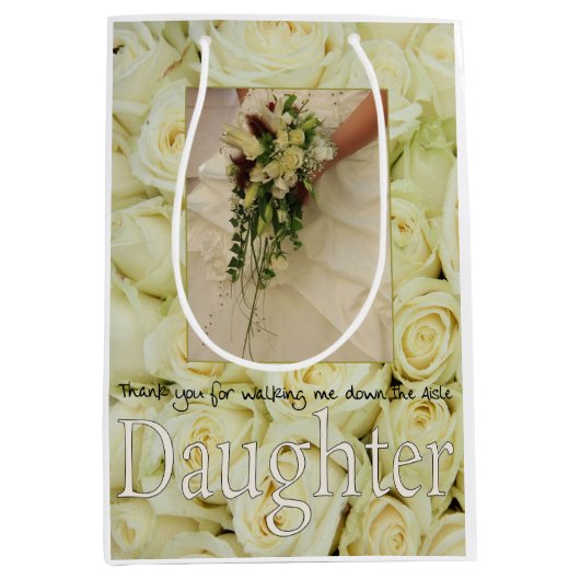 Danke, dass du mich durch Aisle gehst Mittlere Geschenktüte (Vorderseite)