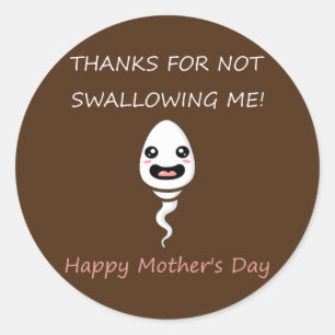 Danke, dass du mich Funny Crude Mother nicht versc Runder Aufkleber