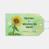 Danke, dass du mir beim Wachsen geholfen hast! Geschenkanhänger (Vorderseite (Horizontal))